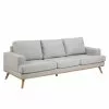 Neptun 3 Personers Sofa, Lysegrå