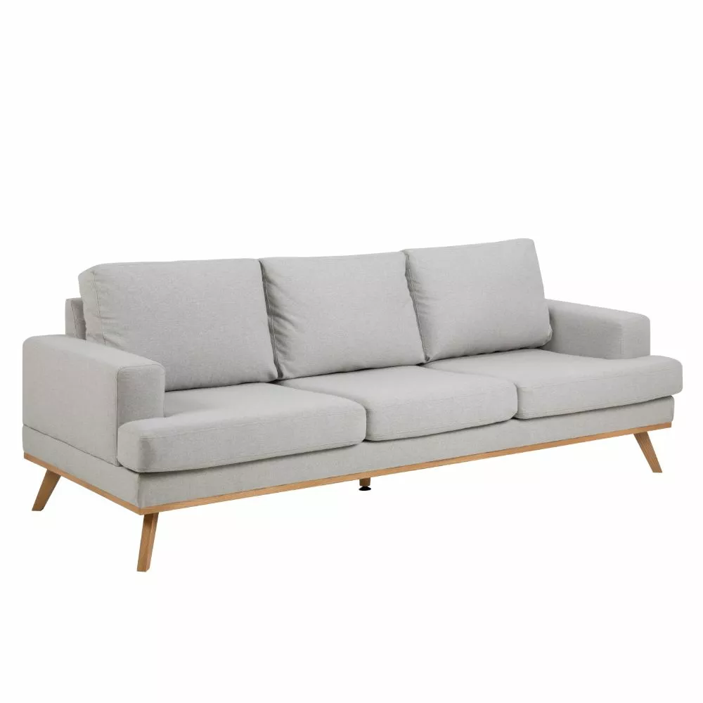 Neptun 3 Personers Sofa, Lysegrå 1 Neptun 3 Personers Sofa, Lysegrå