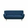 Oswald 3 Personers Sofa, Mørkblå