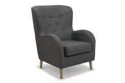 King Stol, Antracitgrå M. Egetræsben