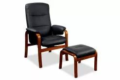 Helnæs Otiumstol M. Skammel, Sort Læder