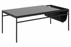 Kreta Sofabord M. Glasplade, Sort