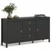Sofia Skænk M. 2 Låger Og 3 Skuffer, Sort