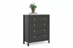 Sofia Kommode M. 3 + 2 Skuffer, Sort