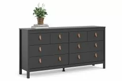 Sofia Kommode M. 8 Skuffer, Sort