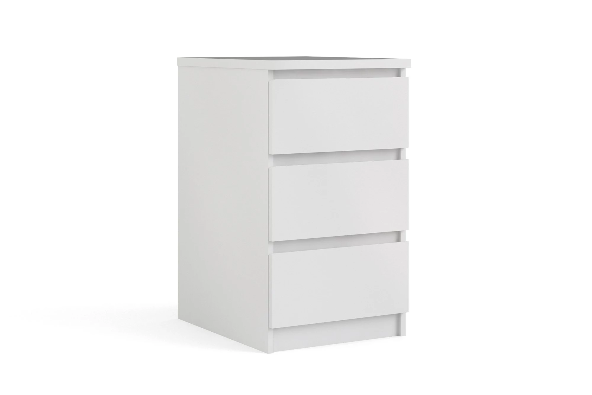Bakir Kommode M. 3 Skuffer, Hvid Højglans 1 Bakir Kommode M. 3 Skuffer, Hvid Højglans