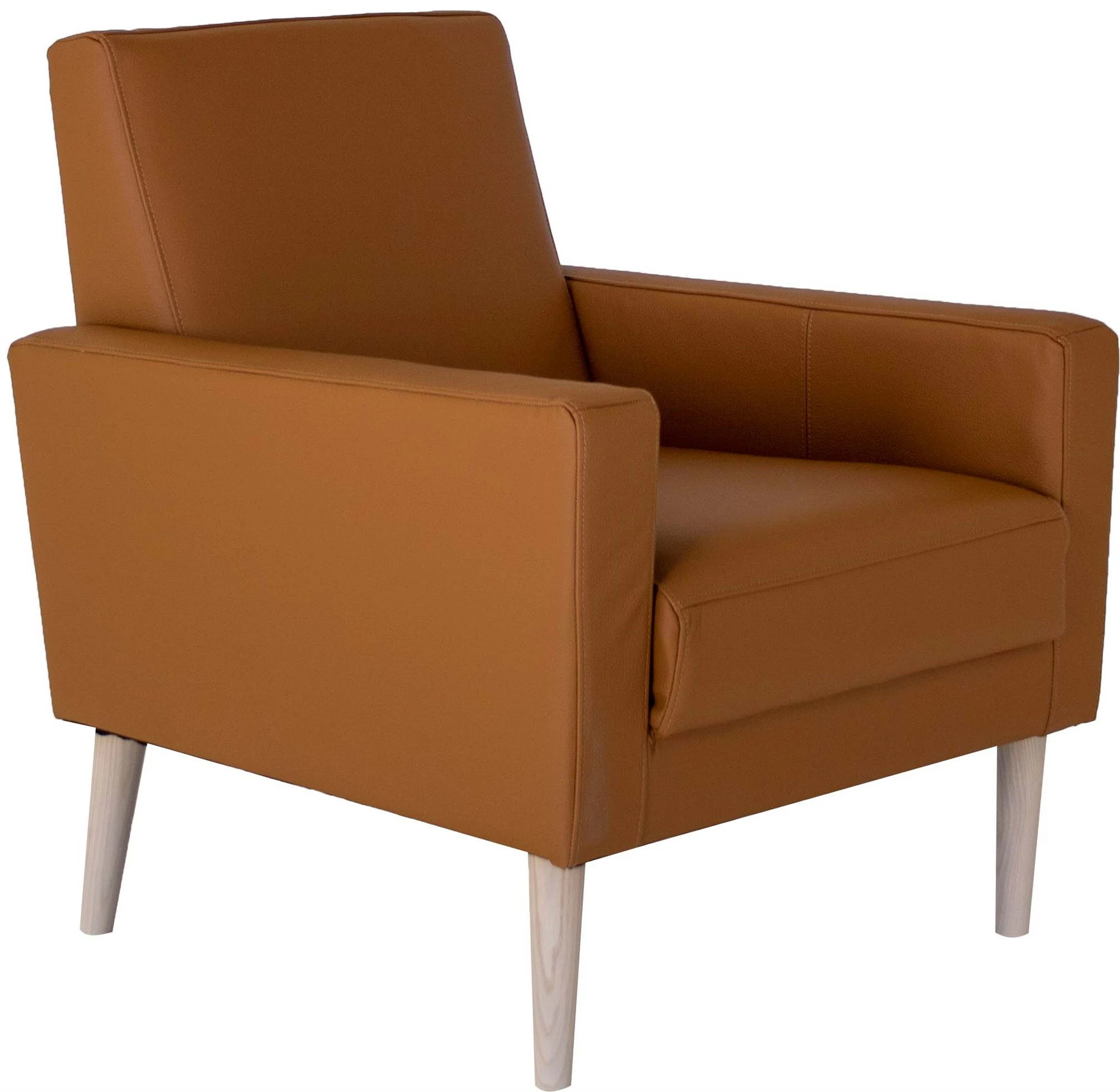 Abigail Lænestol, Cognac Læder/bonded Læder M. Ben I Træ 1 Abigail Lænestol, Cognac Læder/bonded Læder M. Ben I Træ