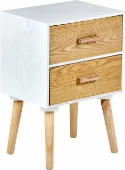 Agneta Sengebord, Hvid/natur