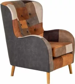 King Stol, Patchwork (Golden) M. Olieret Egetræsben