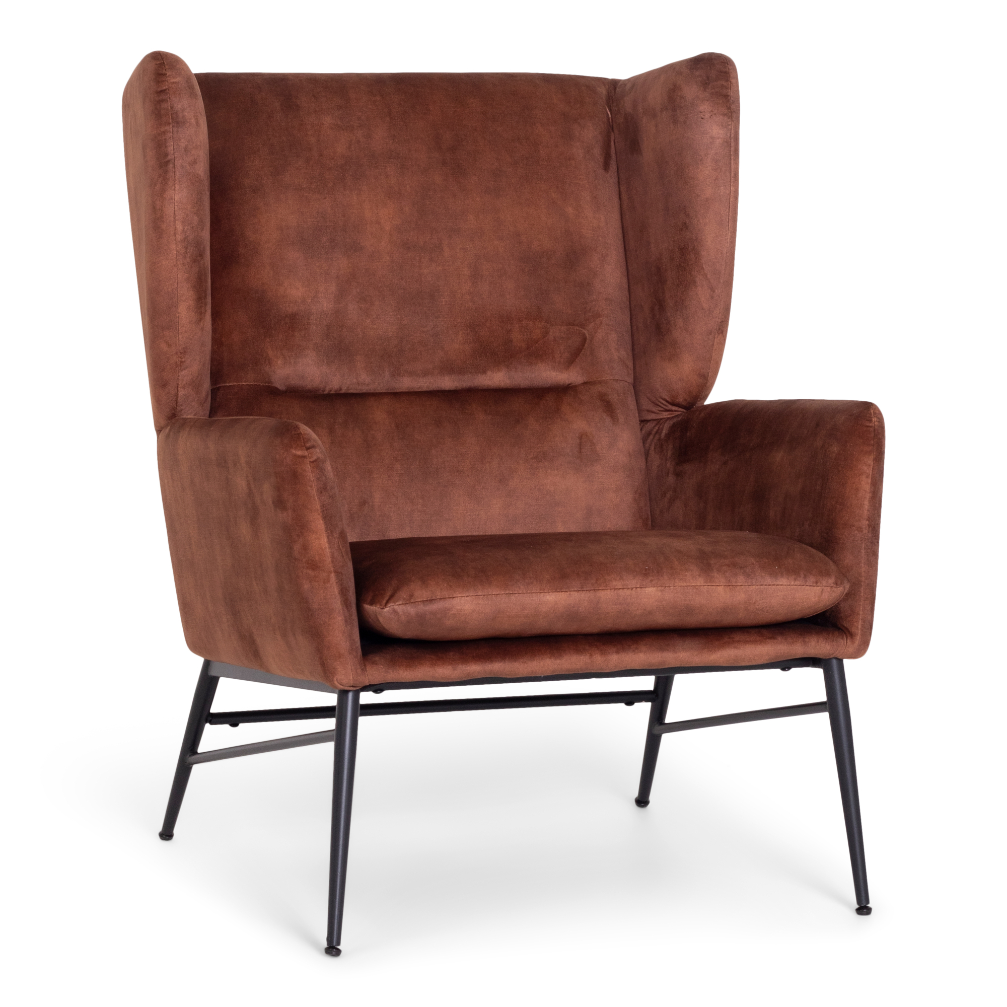 Malo Loungestol, Brændt Orange (Velour) 1 Malo Loungestol, Brændt Orange (Velour)