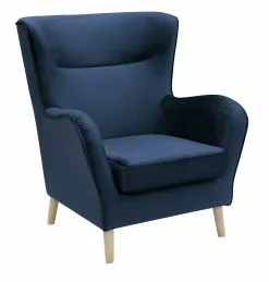 Fremont Stol, Blå Velour