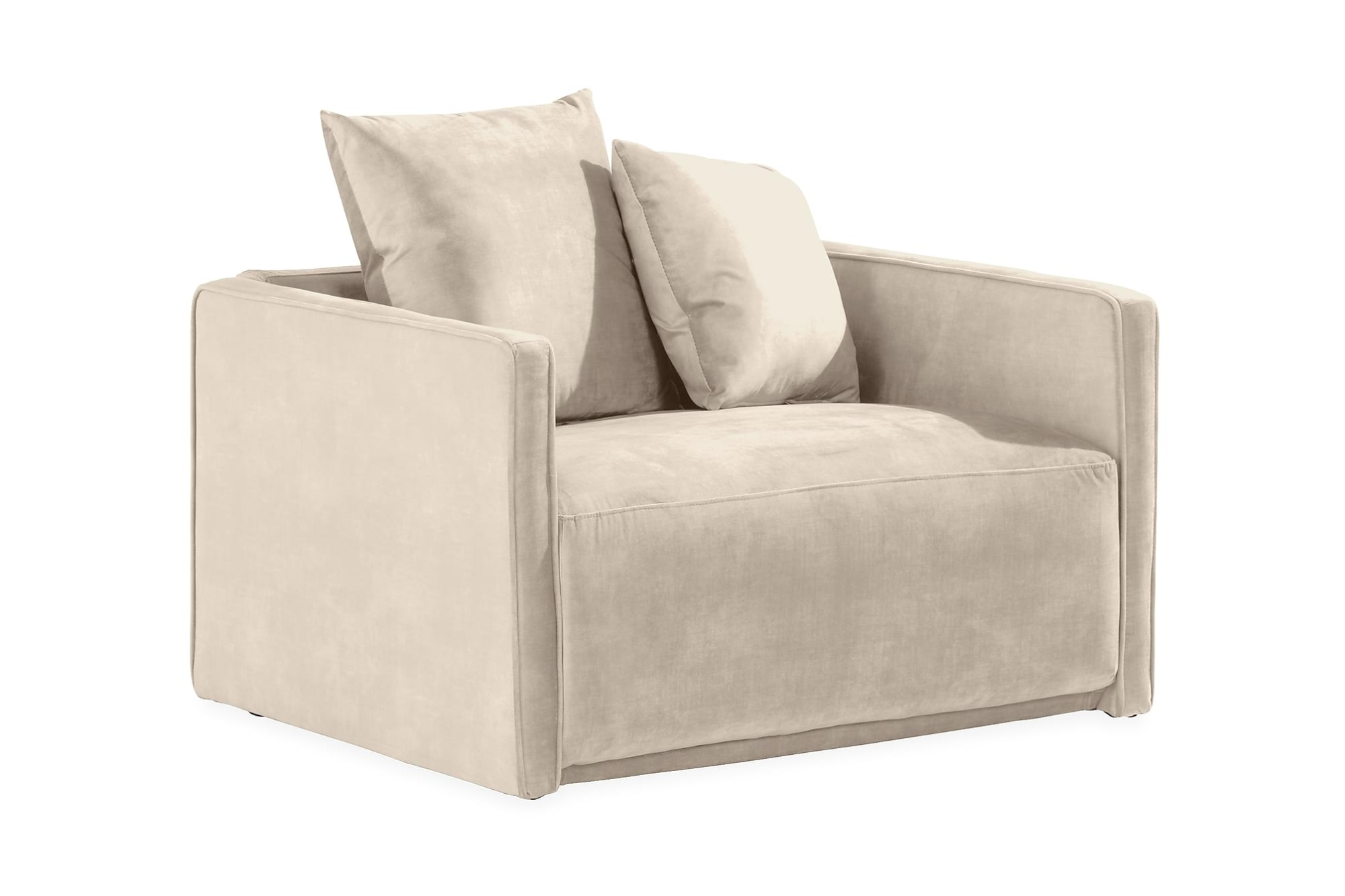 Chowchow Lænestol, Beige Velour 1 Chowchow Lænestol, Beige Velour