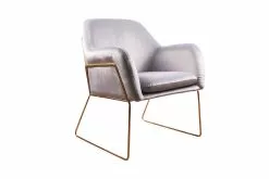 Marlyn Lænestol, Hvid Velour