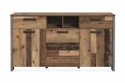 Cadle Kommode M. 8 Hylder Og 2 Skuffer, Brun