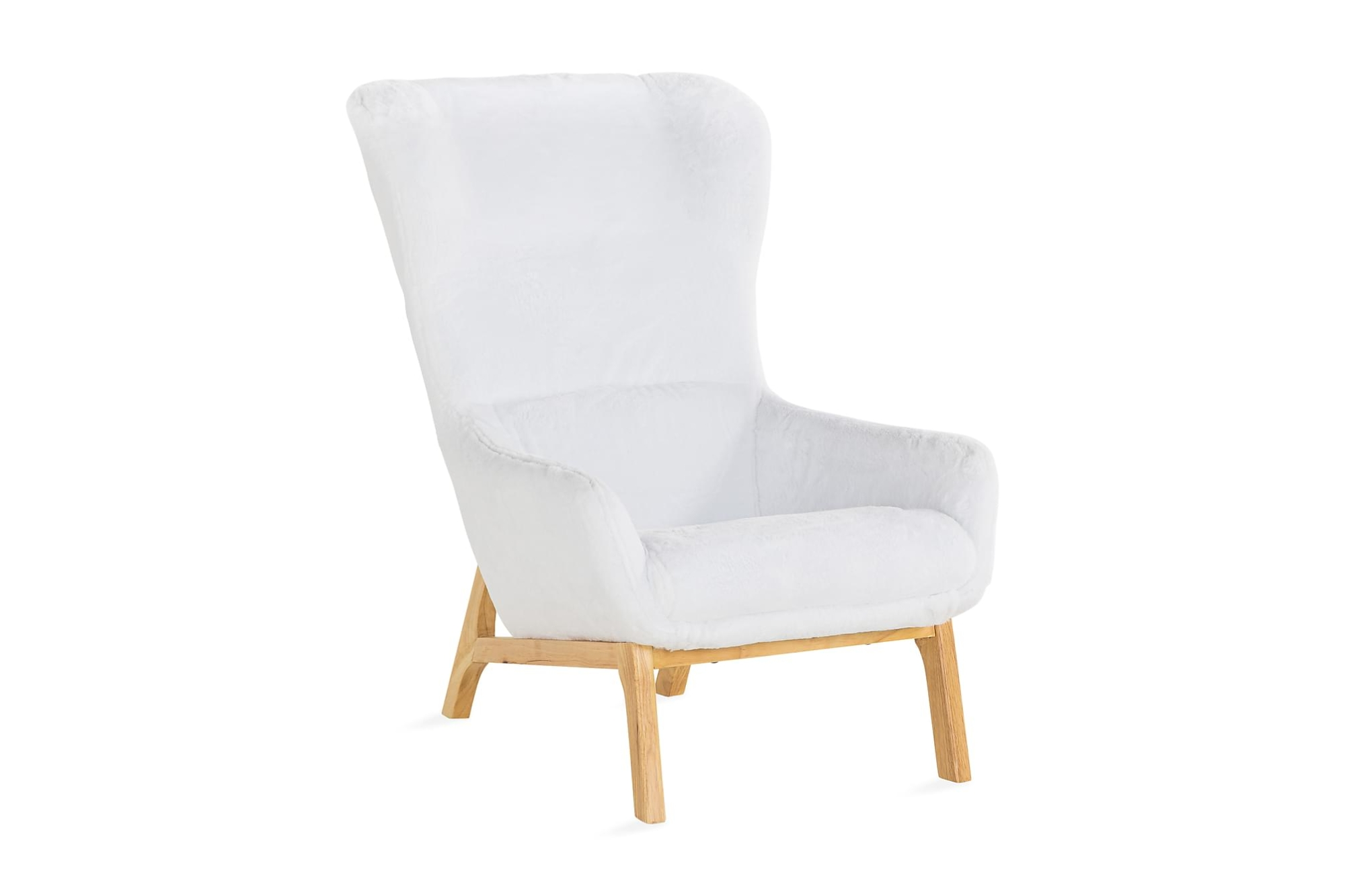 Bepez Lænestol, Hvid Teddystof 1 Bepez Lænestol, Hvid Teddystof