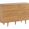 Beagan Kommode M. 6 Skuffer, Træfarvet