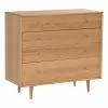 Beagan Kommode M. 4 Skuffer, Træfarvet