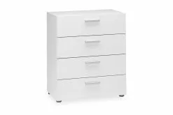 Pepe Kommode M. 4 Skuffer, Hvid