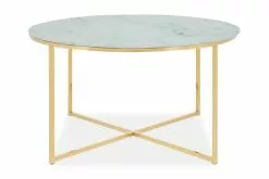 Nelly Sofabord, Marmor M. Messingstel