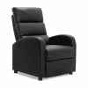 Berlin Recliner Lænestol, Sort Kunstlæder