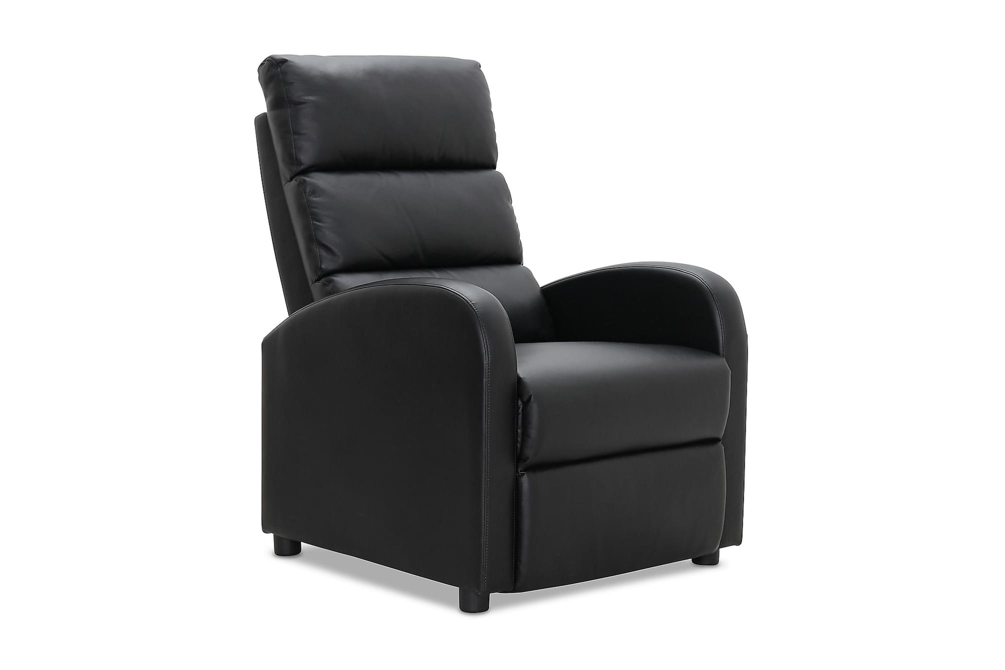 Berlin Recliner Lænestol, Sort Kunstlæder 1 Berlin Recliner Lænestol, Sort Kunstlæder