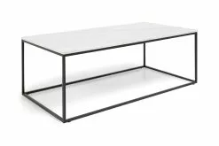Carrie Sofabord, Marmor M. Sort Stel