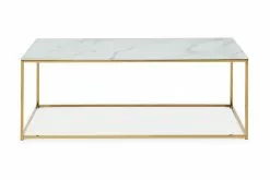 Nelly Sofabord, Marmor M. Messingstel