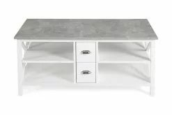 Mikael Sofabord M. Skuffer, Hvid/grå