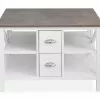 Mikael Sofabord M. Skuffer, Hvid/grå