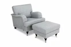 Howard Classic Lænestol Og Puf, Grå