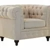Chesterfield Lyx Lænestol, Beige