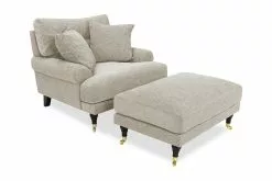 Andrew Lænestol M. Puf Og Puder, Beige