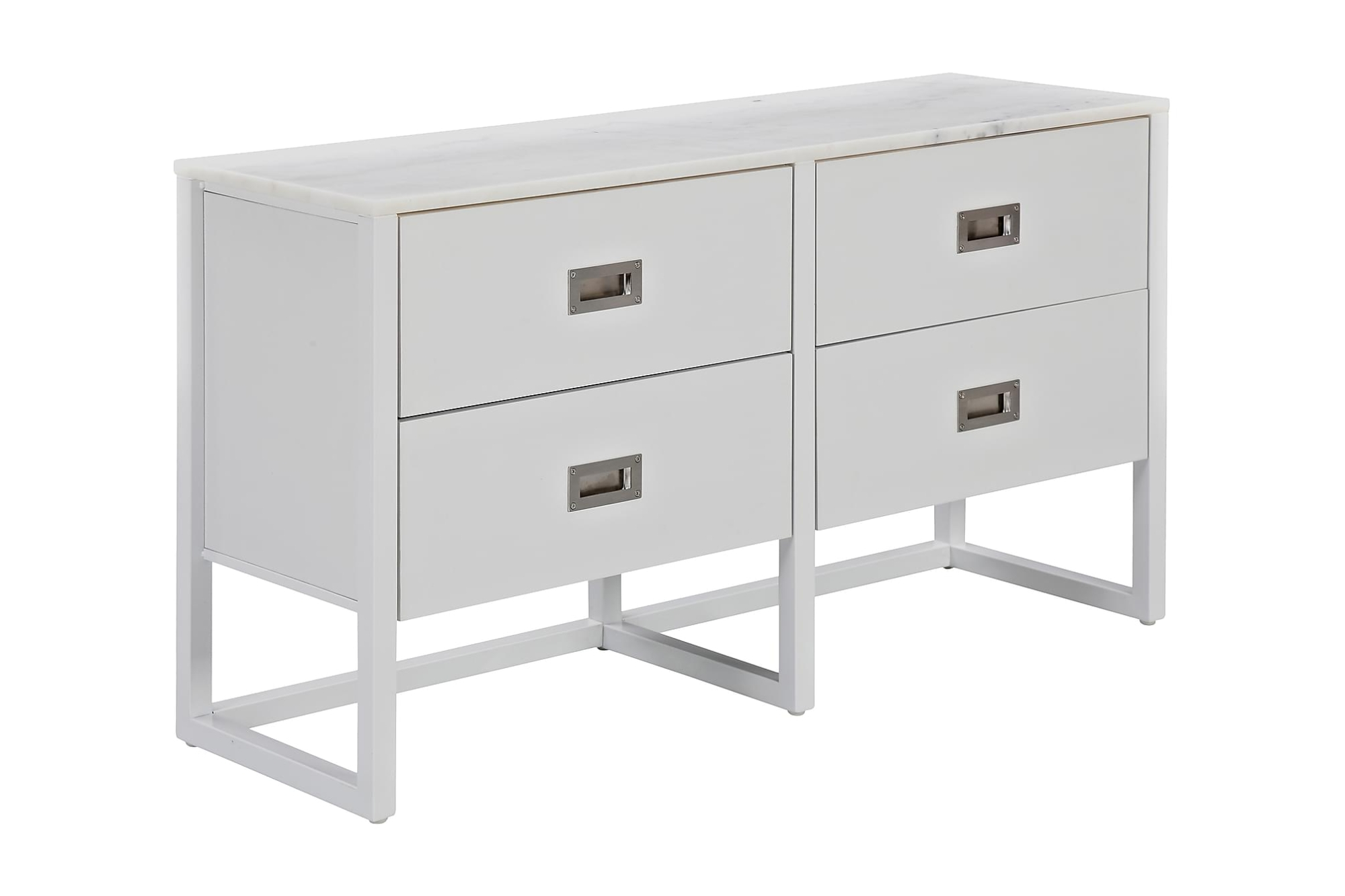 Miller Kommode, Hvid Marmorlook 1 Miller Kommode, Hvid Marmorlook