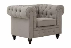 Chesterfield Lyx Lænestol, Beige