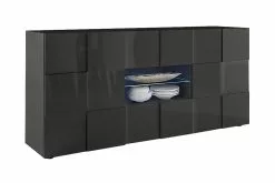 Dama Skænk, Mørkegrå Højglanslak