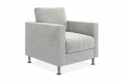 The Heights Lænestol, Lysegrå Velour