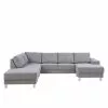 Calverton U-Sofa Højrevendt, Lysegrå