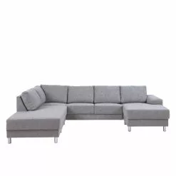 Calverton U-Sofa Højrevendt, Lysegrå