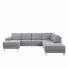 Calverton U-Sofa Venstrevendt, Lysegrå