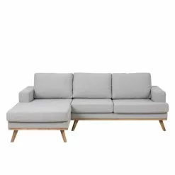 Norwich Chaiselong Sofa Venstrevendt, Lysegrå