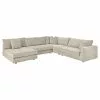 Bixley Vendbar Hjørnesofa Med Chaiselong, Sand