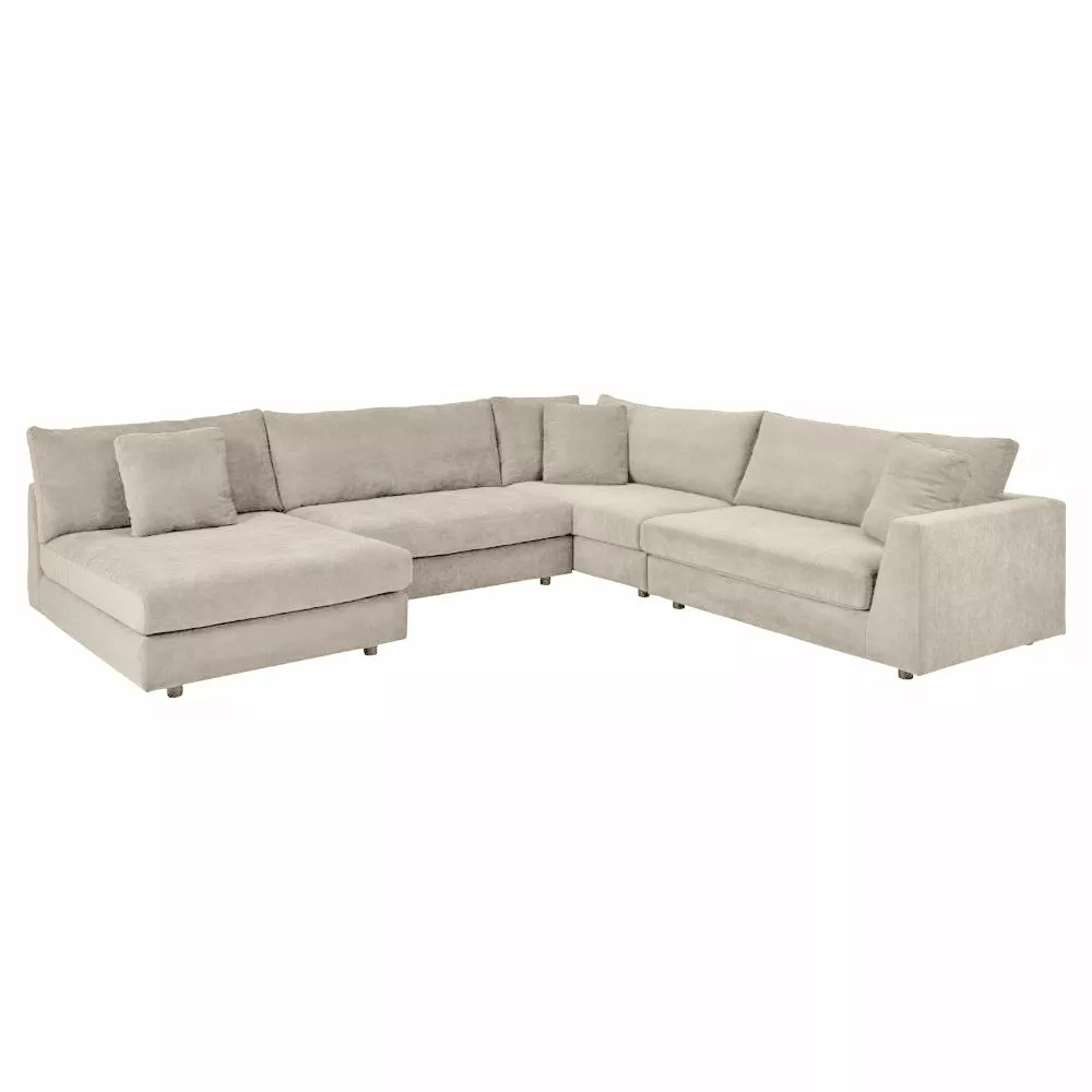 Bixley Vendbar Hjørnesofa Med Chaiselong, Sand 1 Bixley Vendbar Hjørnesofa Med Chaiselong, Sand