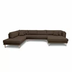 Cali U Openend Sofa, Højrevendt-Brun (G41/i24)