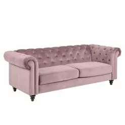 Charlietown 3 Personers Sofa, Dusty Rose