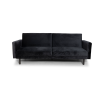 Chicago Velour Sovesofa, Sort