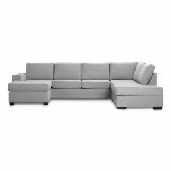 Detroit U-sofa, Lysegrå Venstrevendt