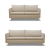 Elvira 2+3 Personers Sofasæt, Beige