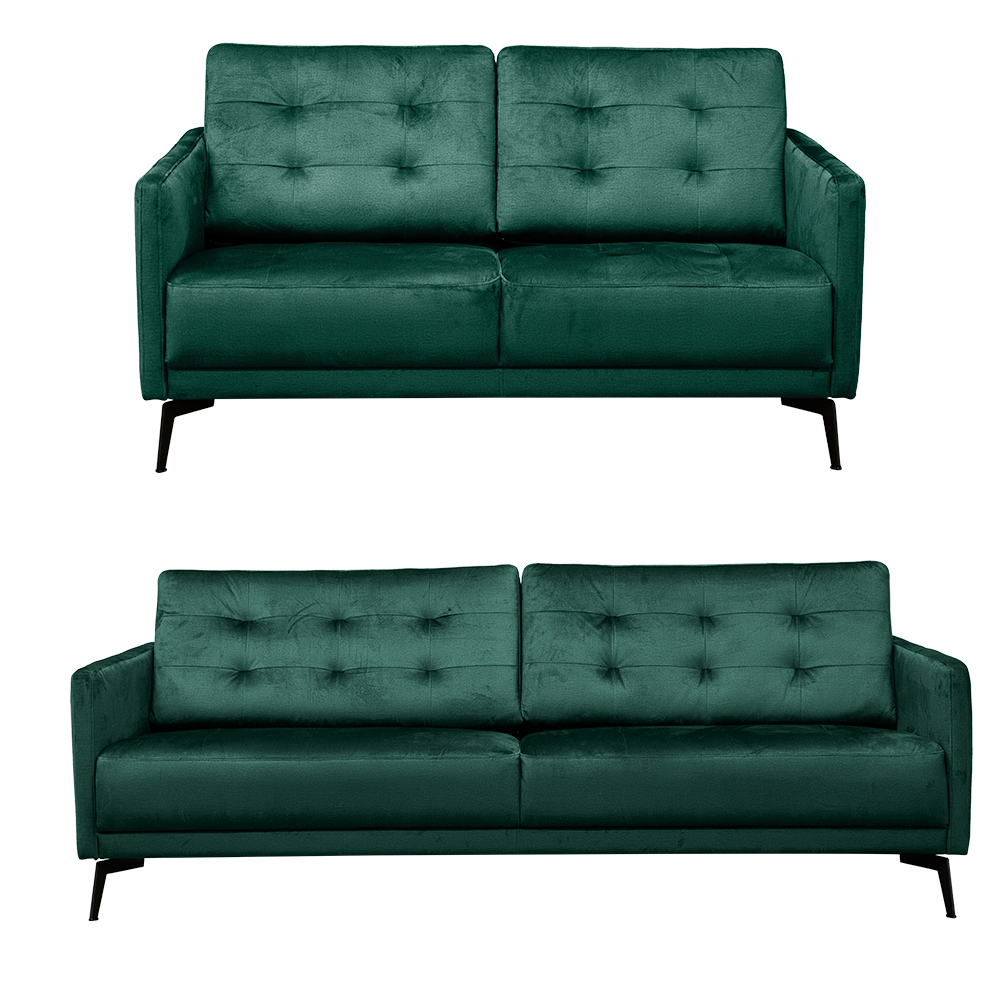 Jakob Sofasæt, Mørkegrøn Velour 1 Jakob Sofasæt, Mørkegrøn Velour