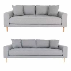 Lido Sofasæt, Lysegrå Stof