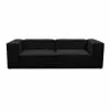 Lissabon Sort XL 2 Personers Sofa